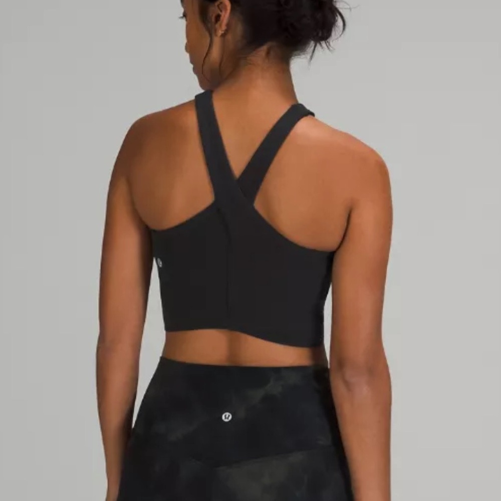 lululemon athletica Black Cross-Front Tank Top - Picture 2 of 5
